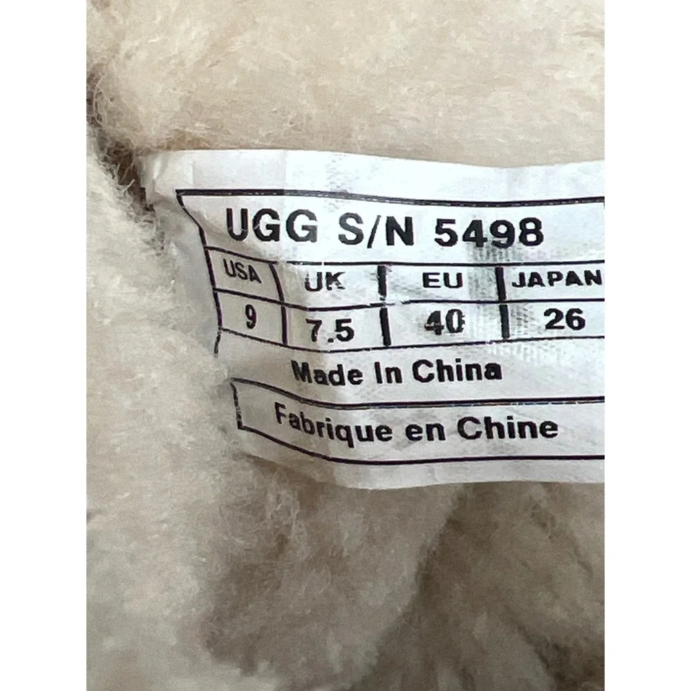 UGG Adirondack Tall Snow Boot Chestnut Women's Size 9 Waterproof Vibram 5498